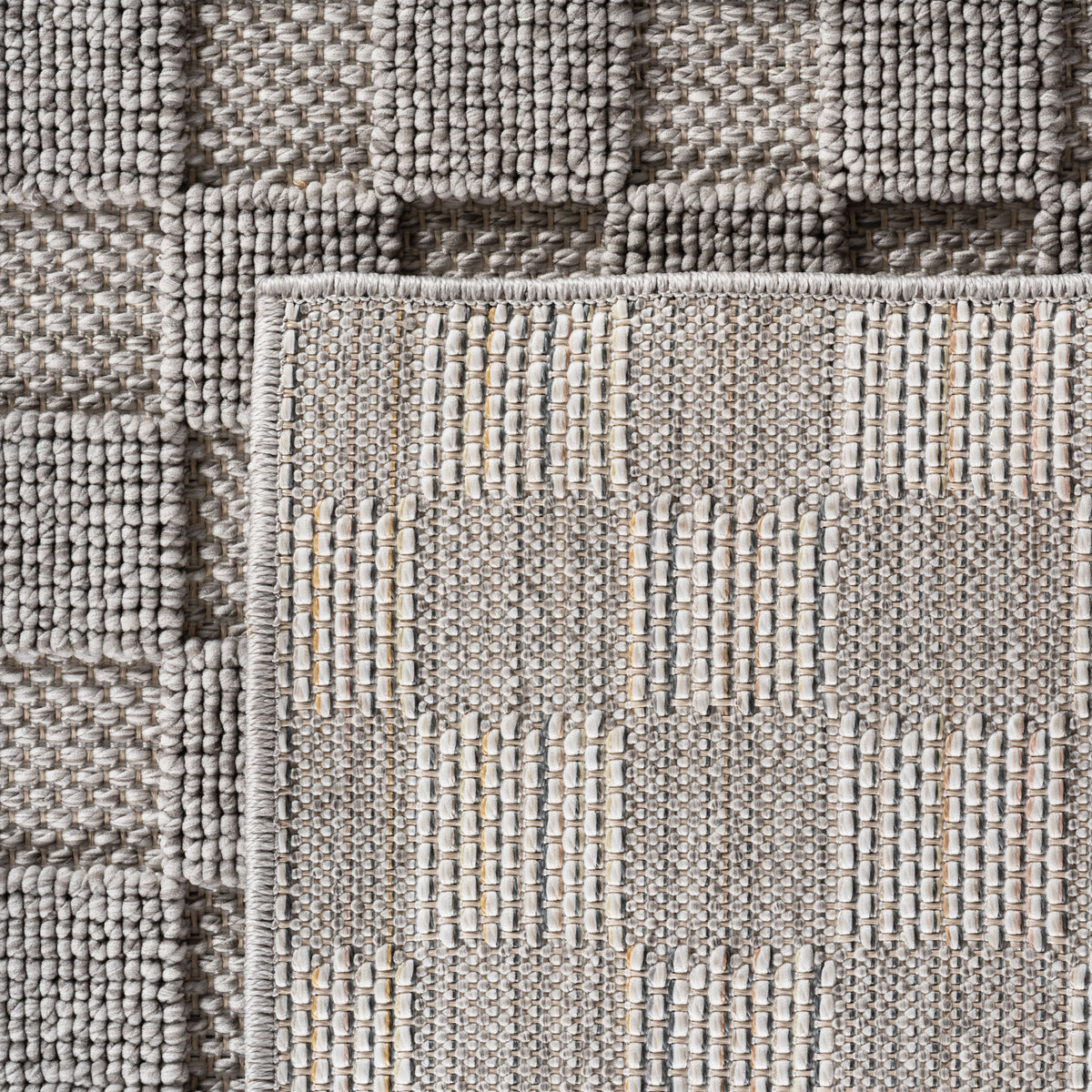 Helix 2203 Silver Kurzflor Teppich