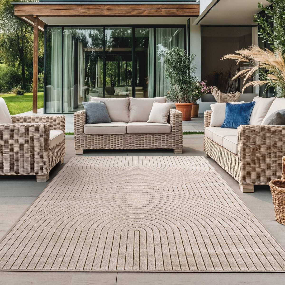 Nova 1201 Beige In-/Outdoor Teppich