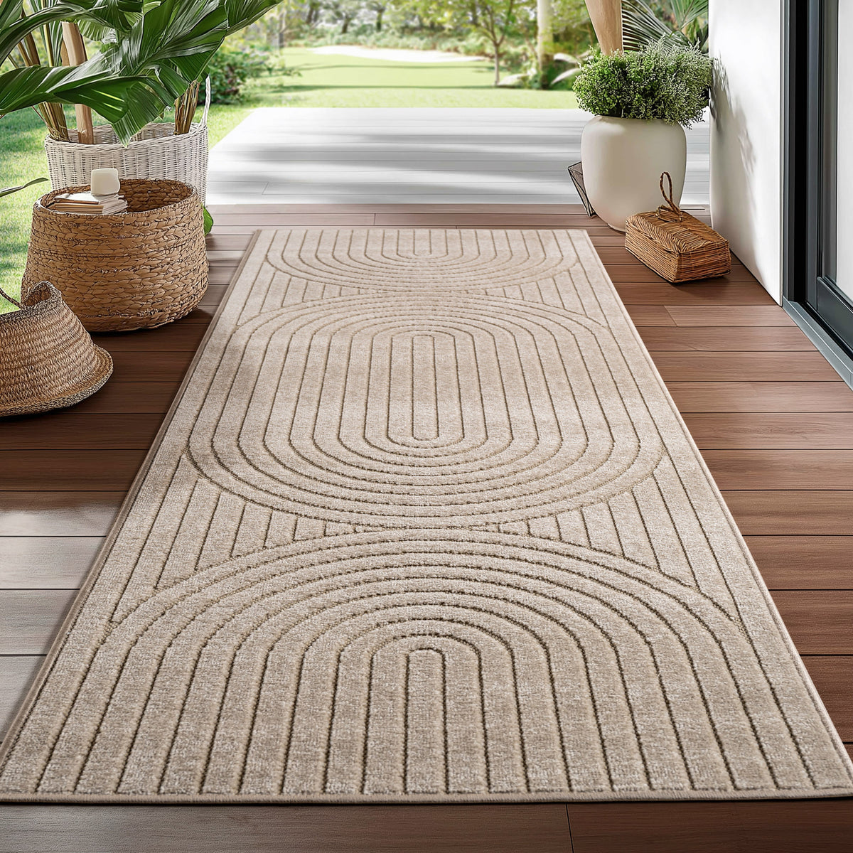 Nova 1201 Beige In-/Outdoor Teppich
