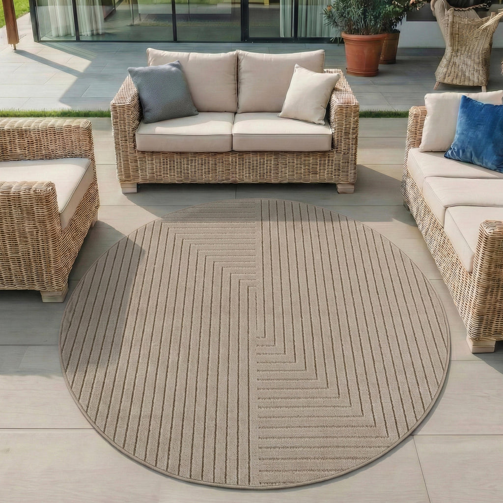 Nova 1202 Beige In-/Outdoor Teppich