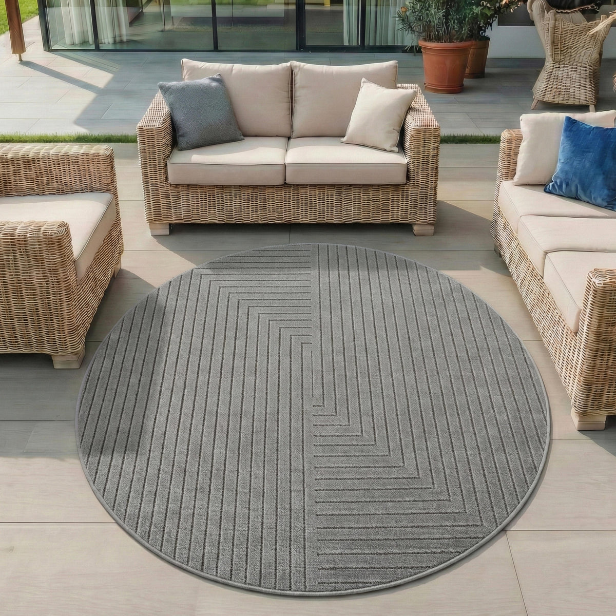 Nova 1202 Silver In-/Outdoor Teppich