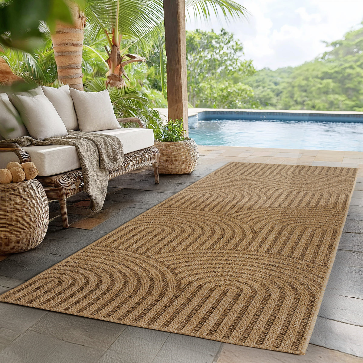 Timber 1401 Beige In-/Outdoor Teppich