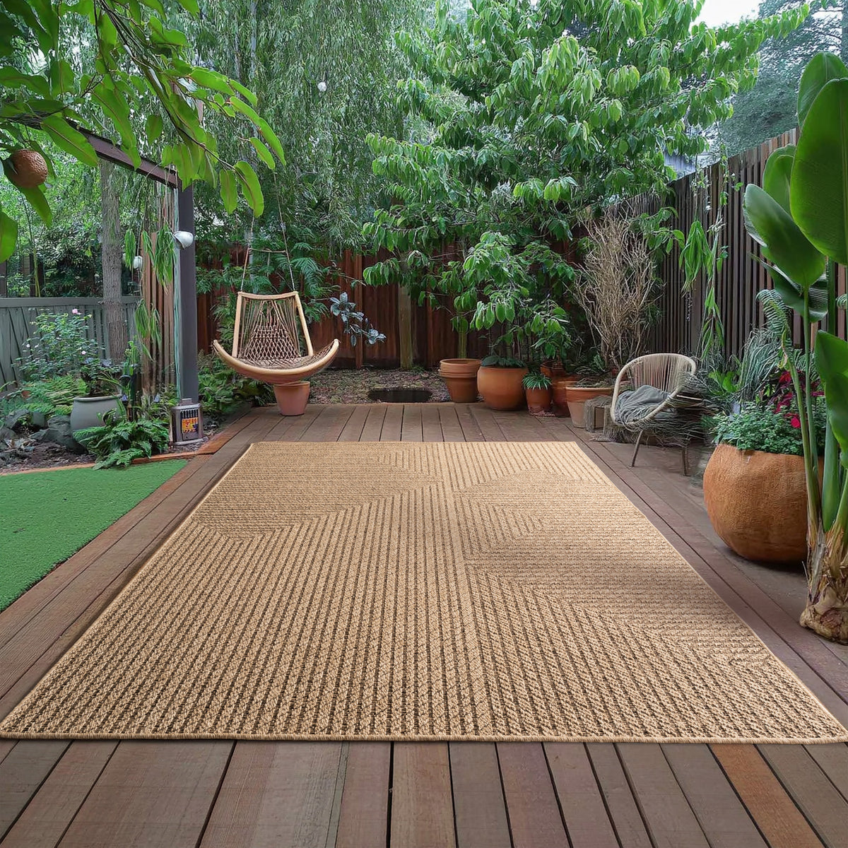 Timber 1404 Beige In-/Outdoor Teppich