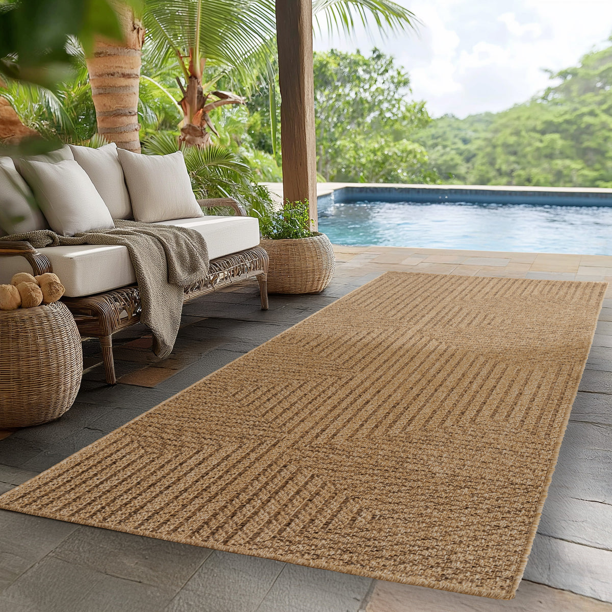 Timber 1404 Beige In-/Outdoor Teppich