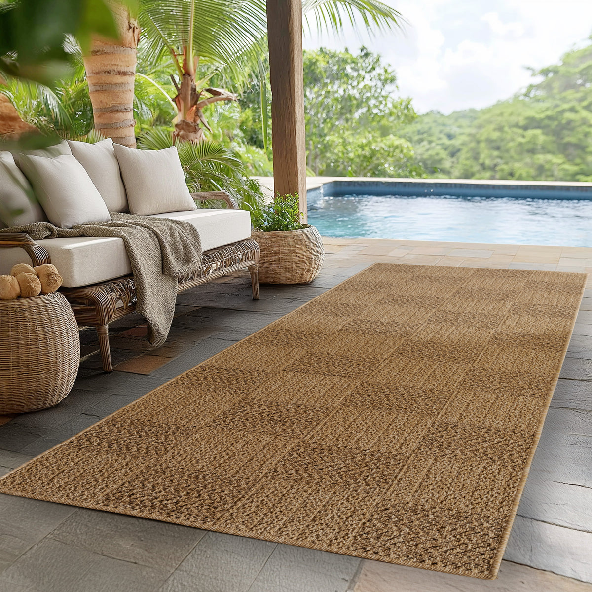 Timber 1405 Beige In-/Outdoor Teppich