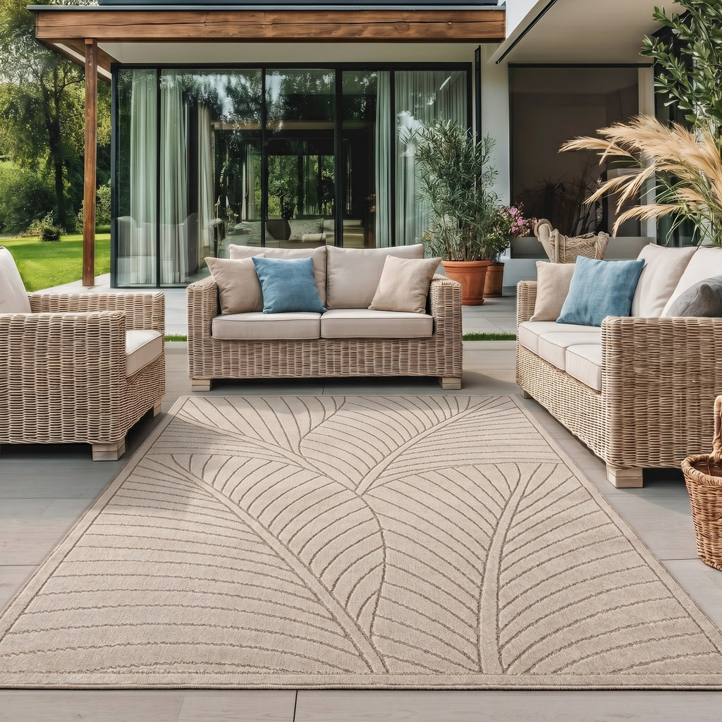 Nova 1203 Beige In-/Outdoor Teppich