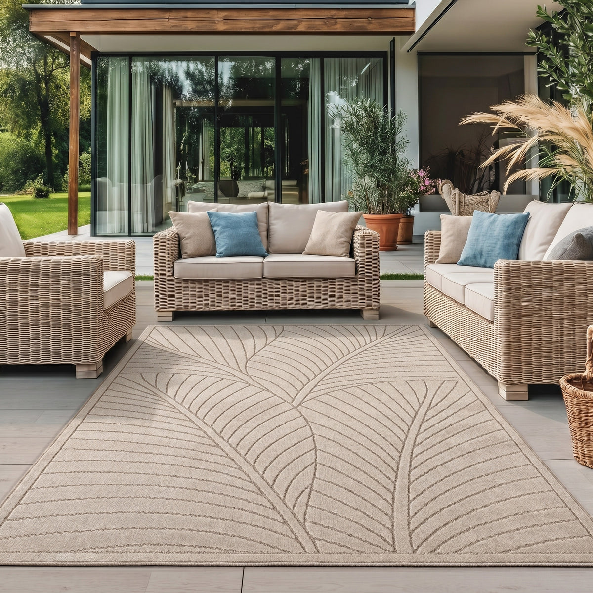 Nova 1203 Beige In-/Outdoor Teppich