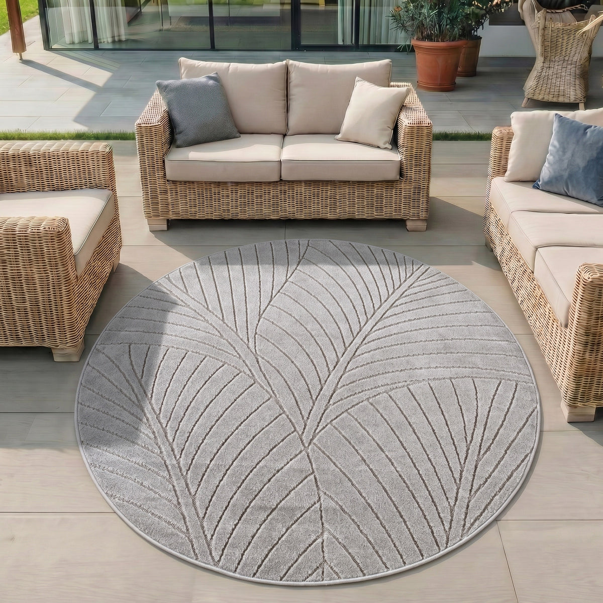 Nova 1203 Silver In-/Outdoor Teppich