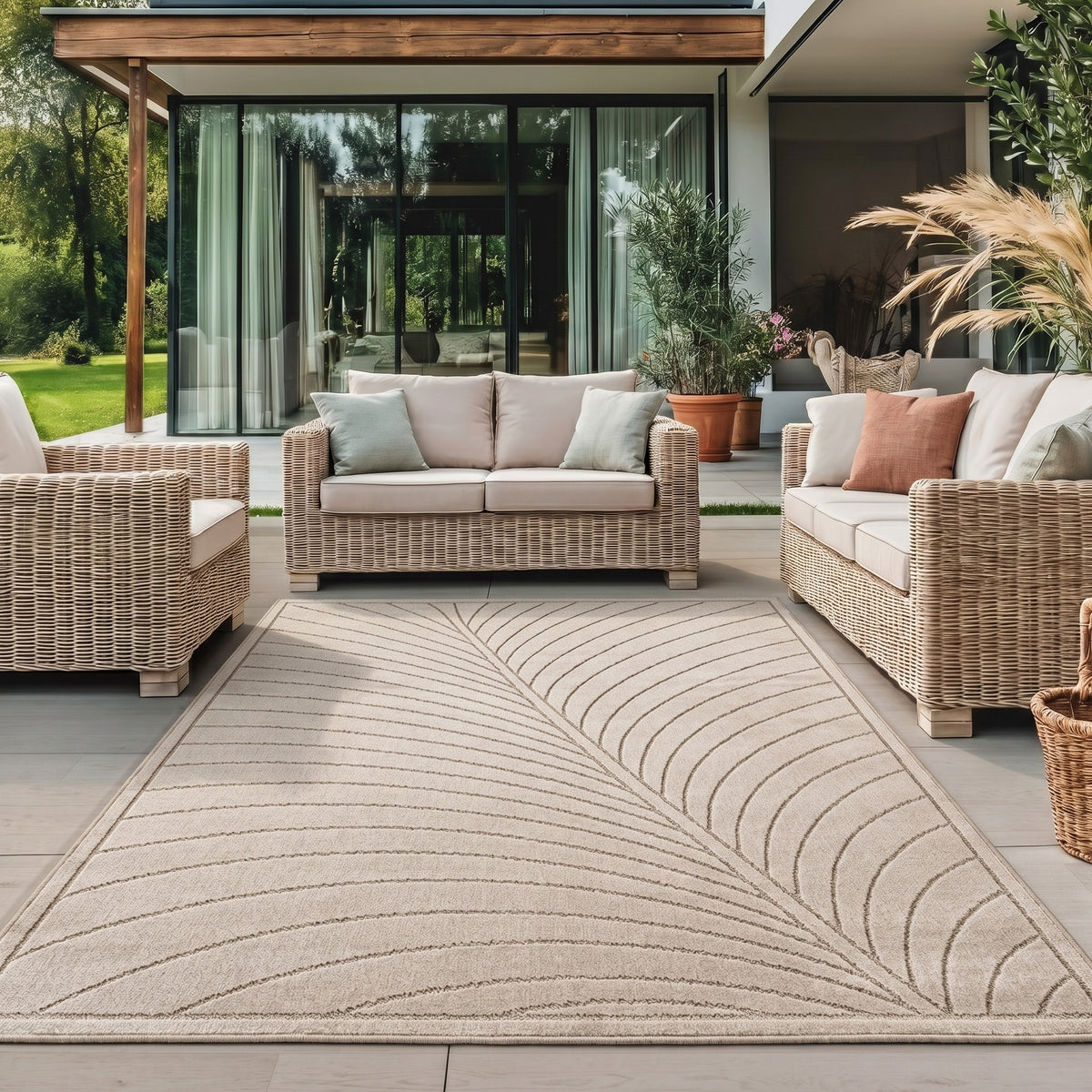 Nova 1204 Beige In-/Outdoor Teppich