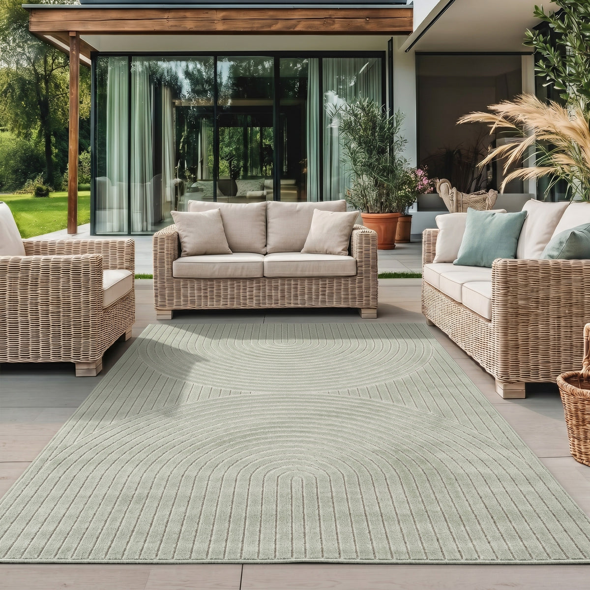 Nova 1201 Green In-/Outdoor Teppich