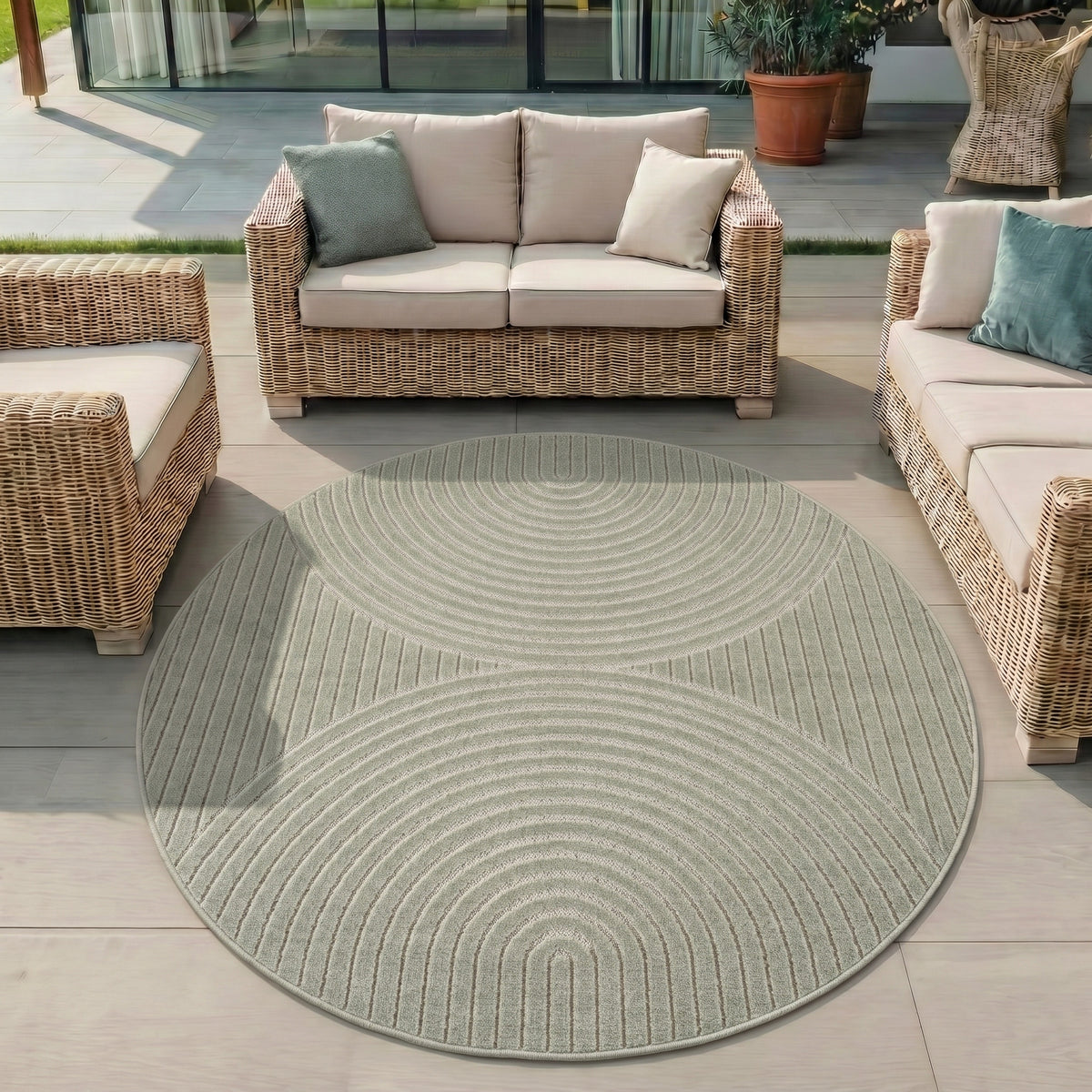 Nova 1201 Green In-/Outdoor Teppich