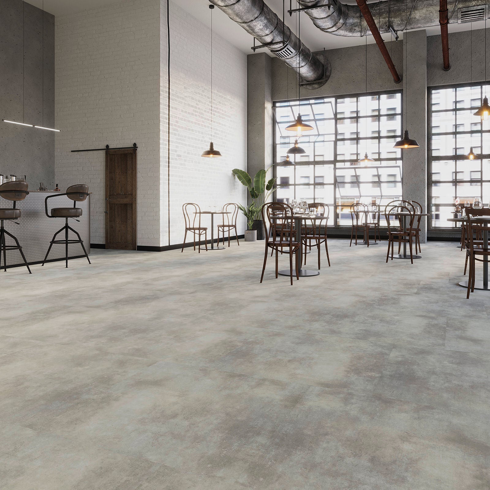Bergen Beton Hellgrau Klickvinyl
