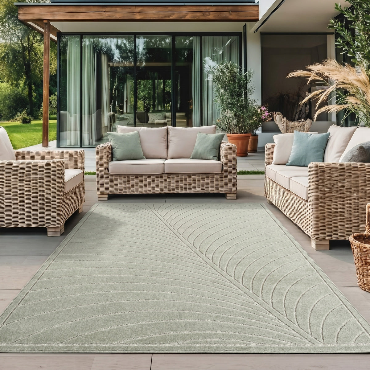 Nova 1204 Green In-/Outdoor Teppich