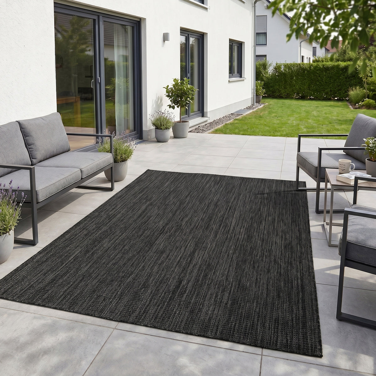 Mira 1450 Schwarz In-/Outdoorteppich