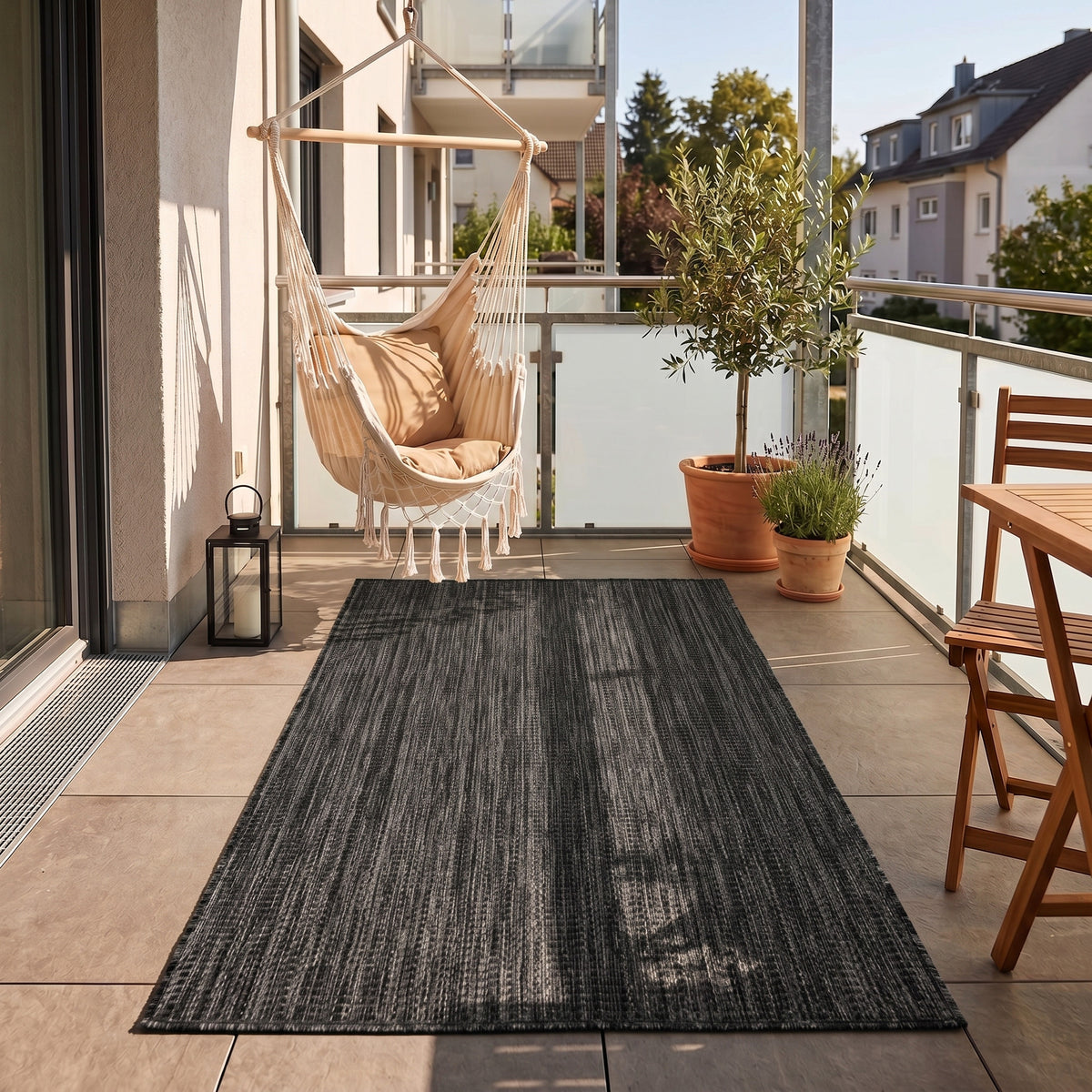 Mira 1450 Schwarz In-/Outdoorteppich