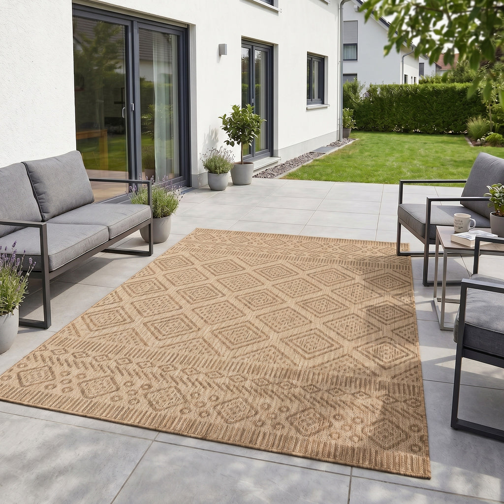 Mira 1452 Beige In-/Outdoorteppich