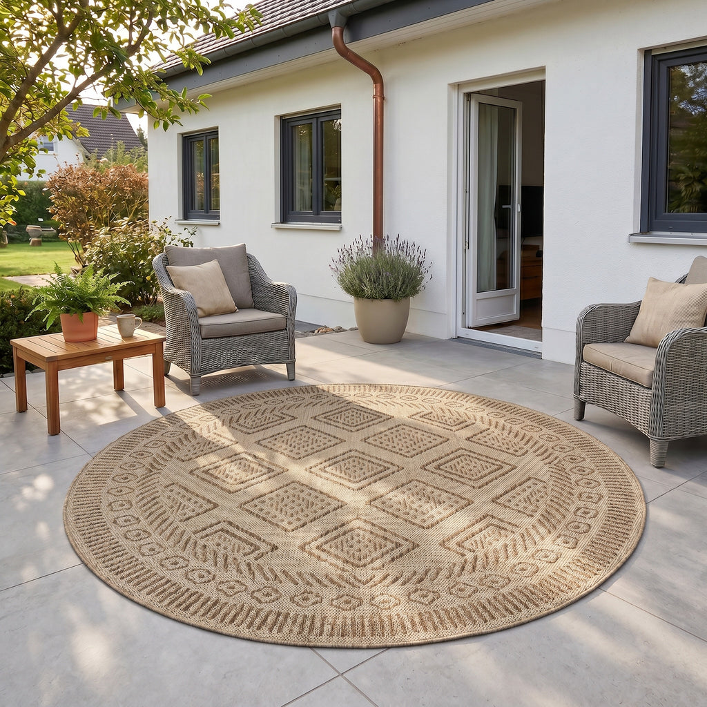Mira 1452 Beige In-/Outdoorteppich