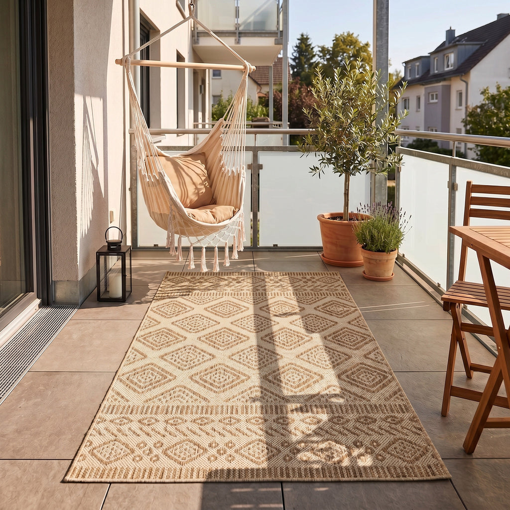 Mira 1452 Beige In-/Outdoorteppich