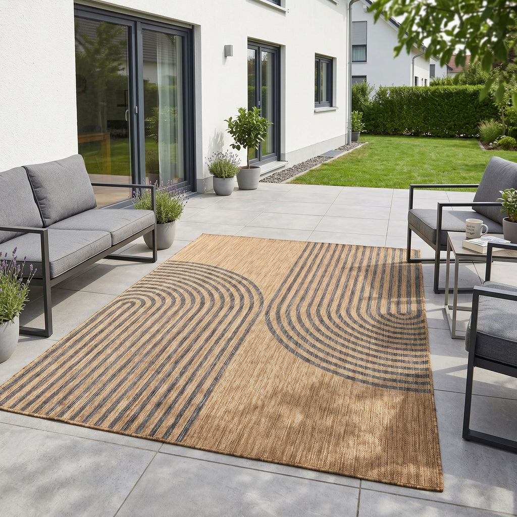 Mira 1453 Schwarz In-/Outdoorteppich