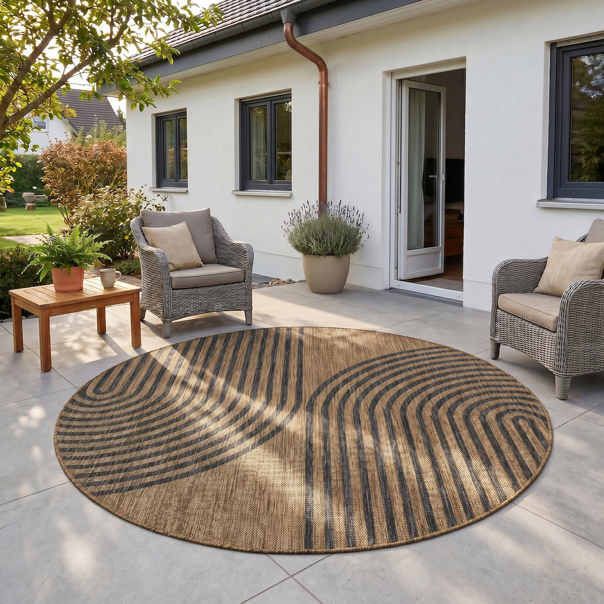 Mira 1453 Schwarz In-/Outdoorteppich
