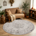 Inka 1141 Beige Kurzflor Teppich waschbar