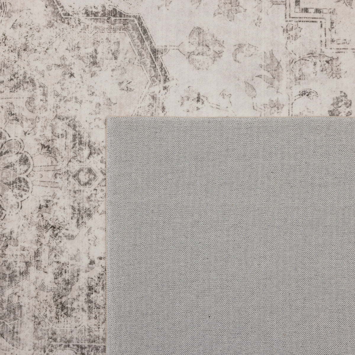 Inka 1141 Beige Kurzflor Teppich waschbar