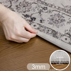 Inka 1142 Creme Kurzflor Teppich waschbar