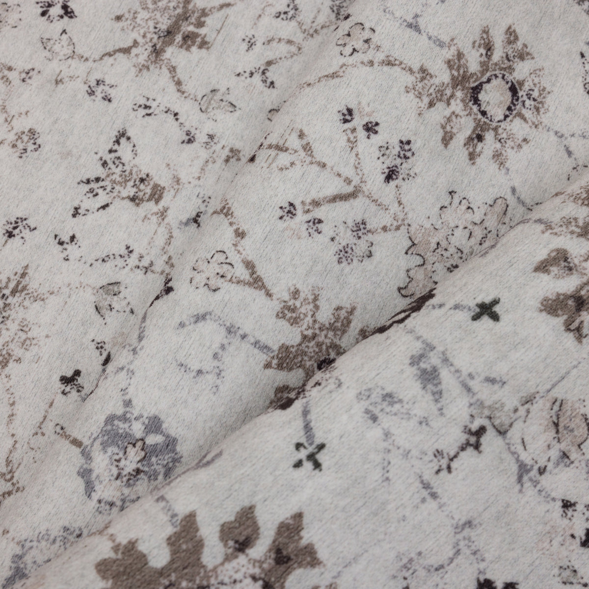 Inka 1142 Creme Kurzflor Teppich waschbar