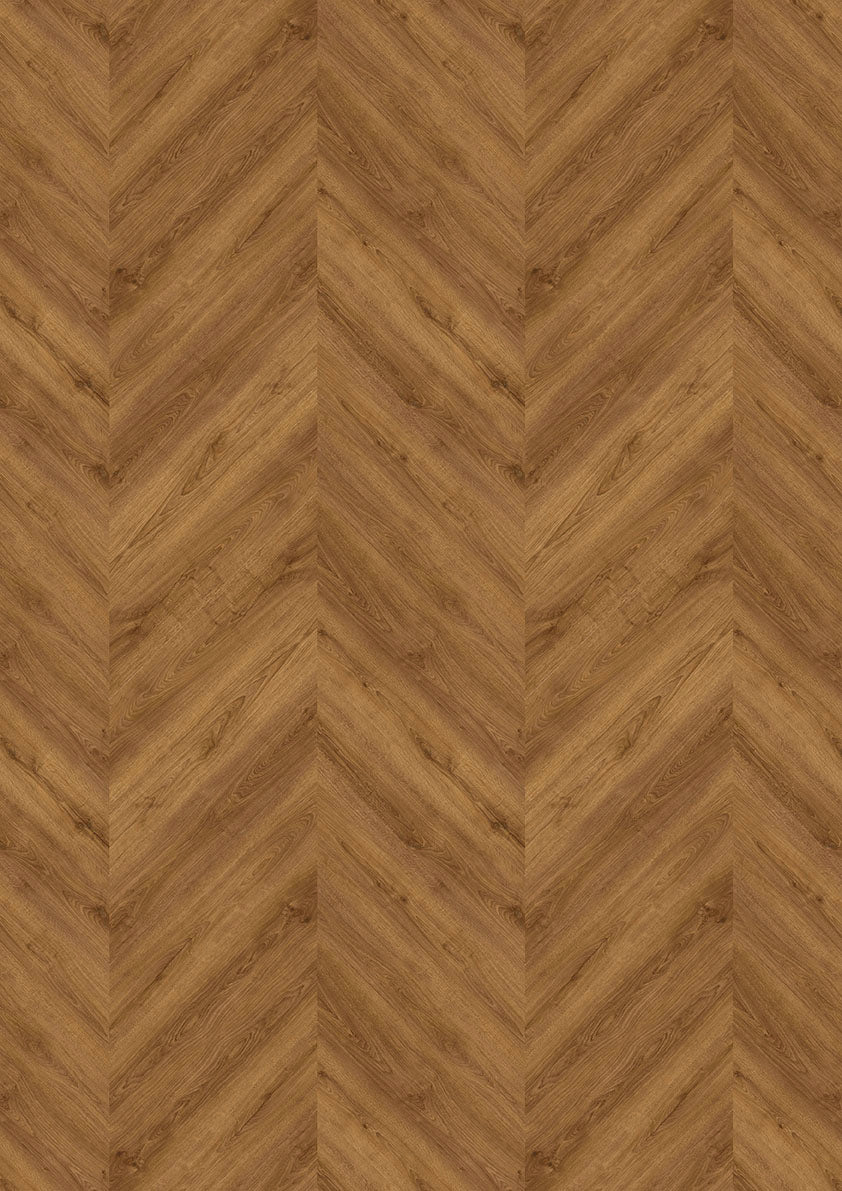 Kiruna Eiche Cognac Chevron – Klebevinyl 2,5mm