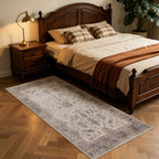 Inka 1143 Beige Kurzflor Teppich waschbar