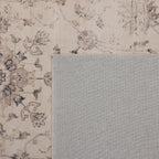 Inka 1143 Beige Kurzflor Teppich waschbar