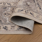 Inka 1143 Beige Kurzflor Teppich waschbar