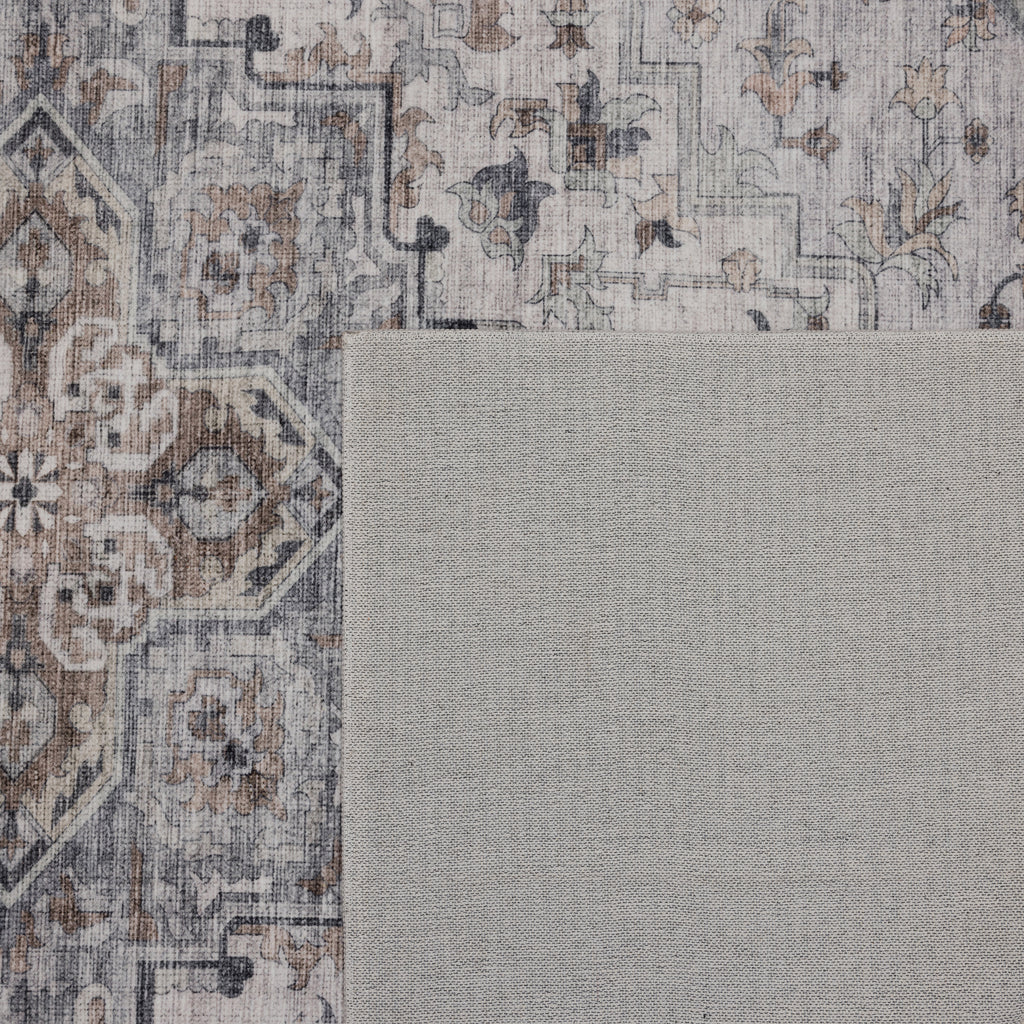 Inka 1144 Beige Kurzflor Teppich waschbar