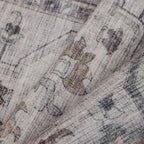 Inka 1144 Beige Kurzflor Teppich waschbar
