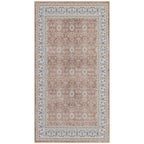 Inka 1145 Terrakotta Kurzflor Teppich waschbar