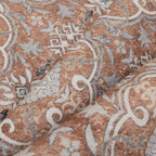 Inka 1145 Terrakotta Kurzflor Teppich waschbar