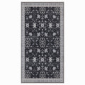 Inka 1146 Schwarz Kurzflor Teppich waschbar