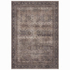Inka 1147 Braun Kurzflor Teppich waschbar