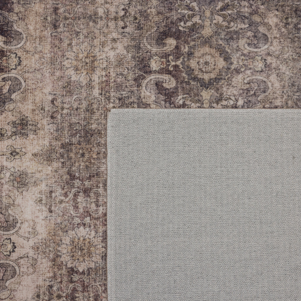 Inka 1147 Braun Kurzflor Teppich waschbar