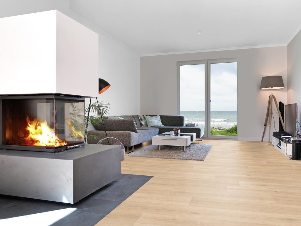 Terracora Eiche Natur – Vinylboden von der Rolle – Raumbeispiel 1