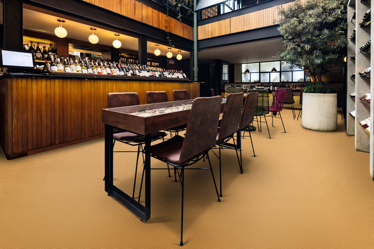 Vorwerk Samos Teppichboden | Farbe: Cognac (2F44) | Raumansicht