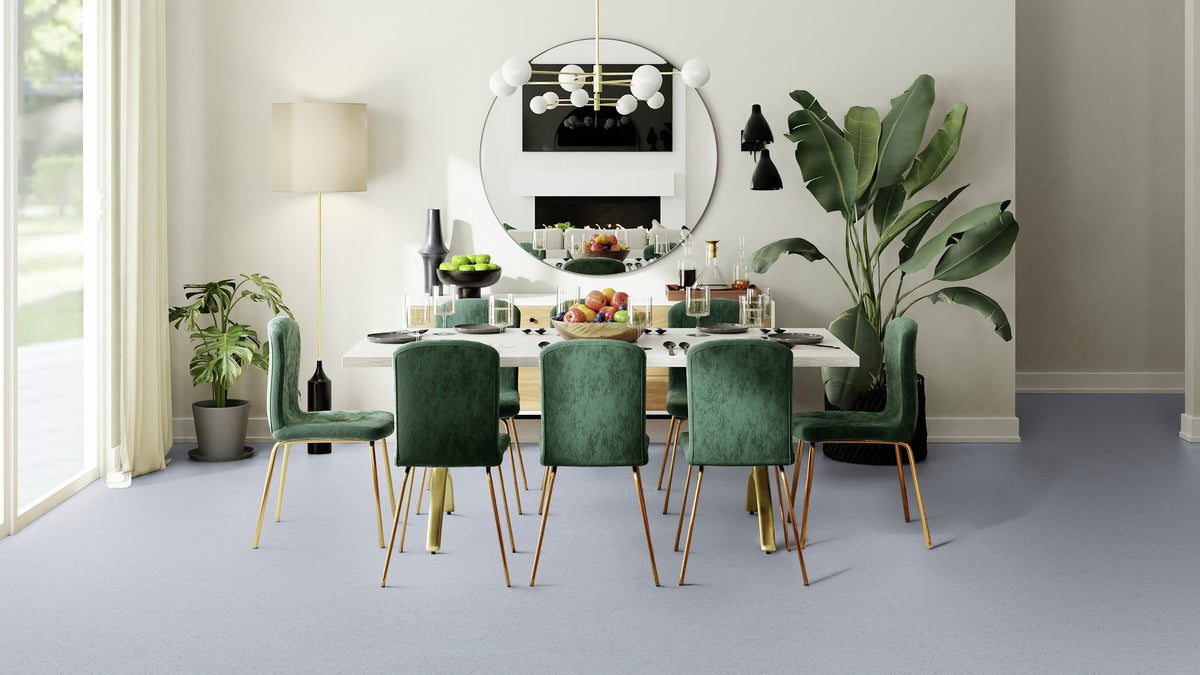 Lisvento PVC-Boden homogen 200cm | Farbe: Mintgrau | Raumbild 2 (Beispielbild, Farbe kann abweichen)
