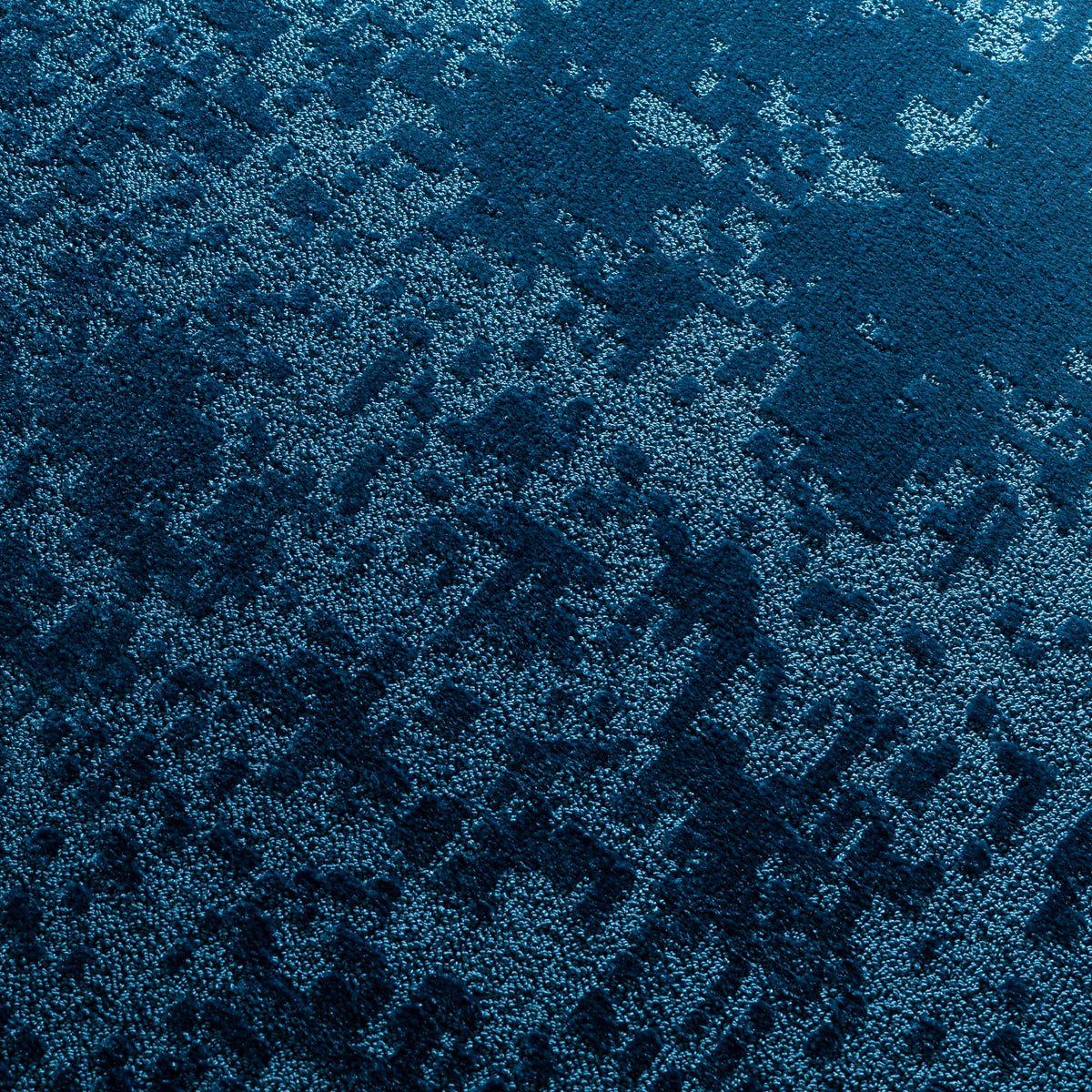 JAB Anstoetz Gobi Teppich nach Maß | Farbe: Marineblau (555)