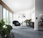 Vorwerk Celina Teppichboden | Farbe: Stahlblau (3S22) | Raumansicht