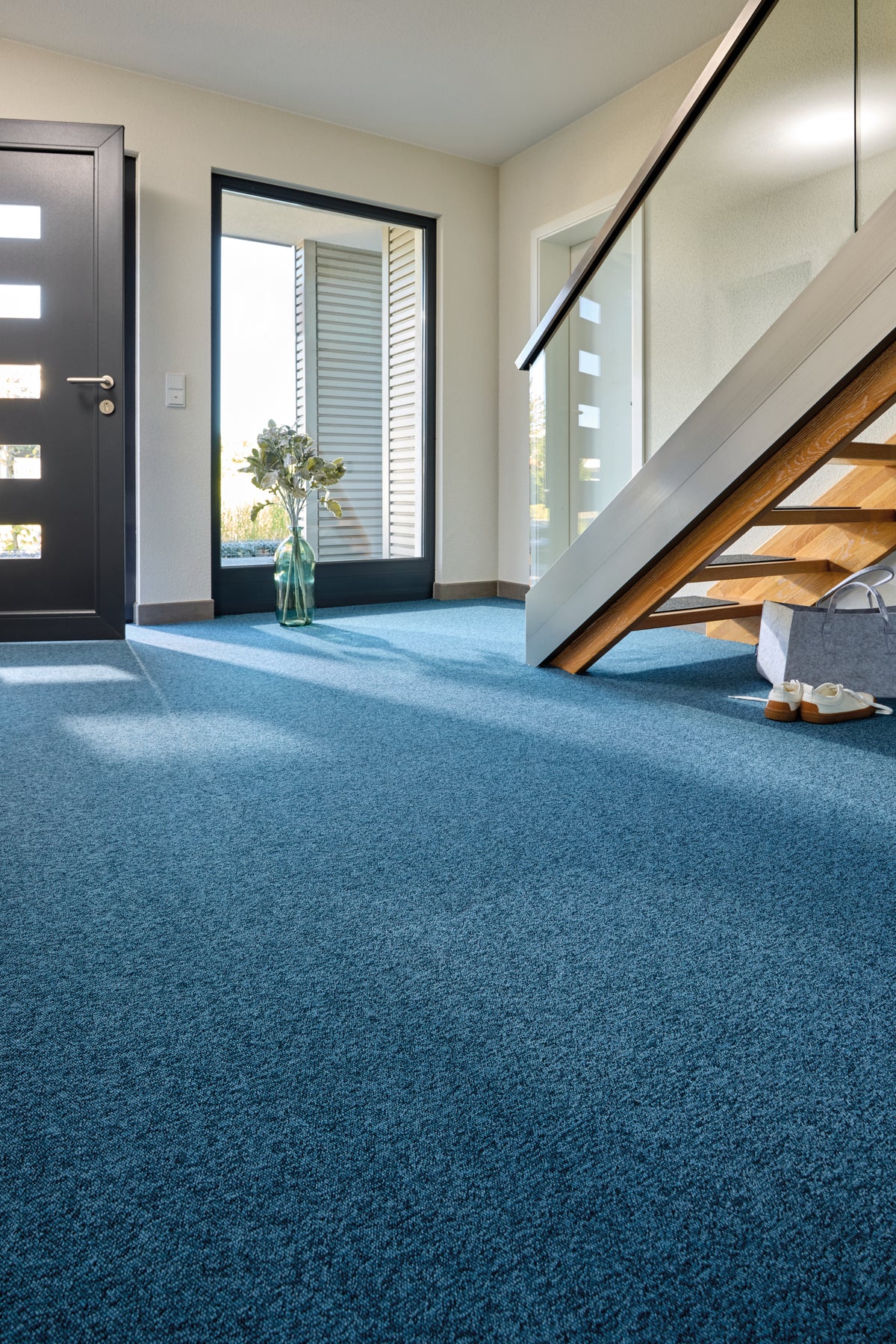 Vorwerk Rondo Teppichboden | Farbe: Jeansblau Dunkel (3S48) | Raumansicht