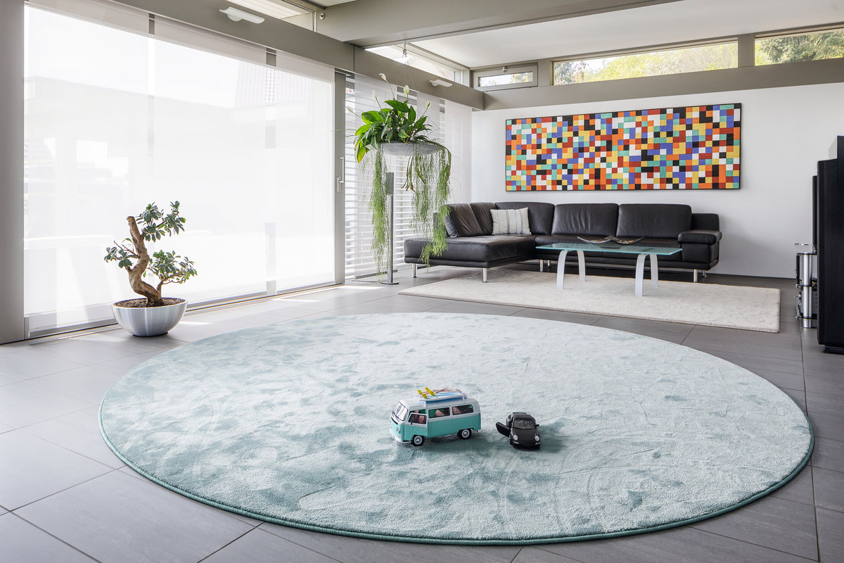Vorwerk Safira Teppichboden | Farbe: Steingrau (4G67) | Raumansicht