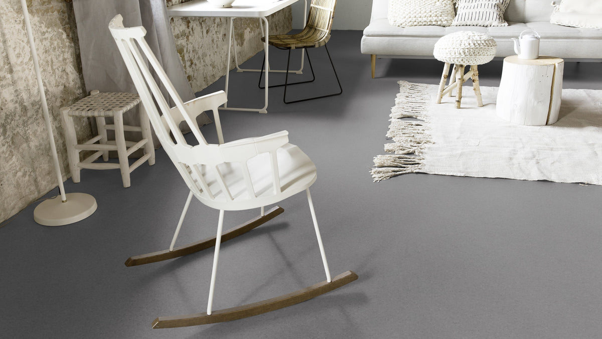 Nuvorino PVC-Boden homogen 200cm | Farbe: Anthrazit | Raumbild 3 (Beispielbild, Farbe kann abweichen)