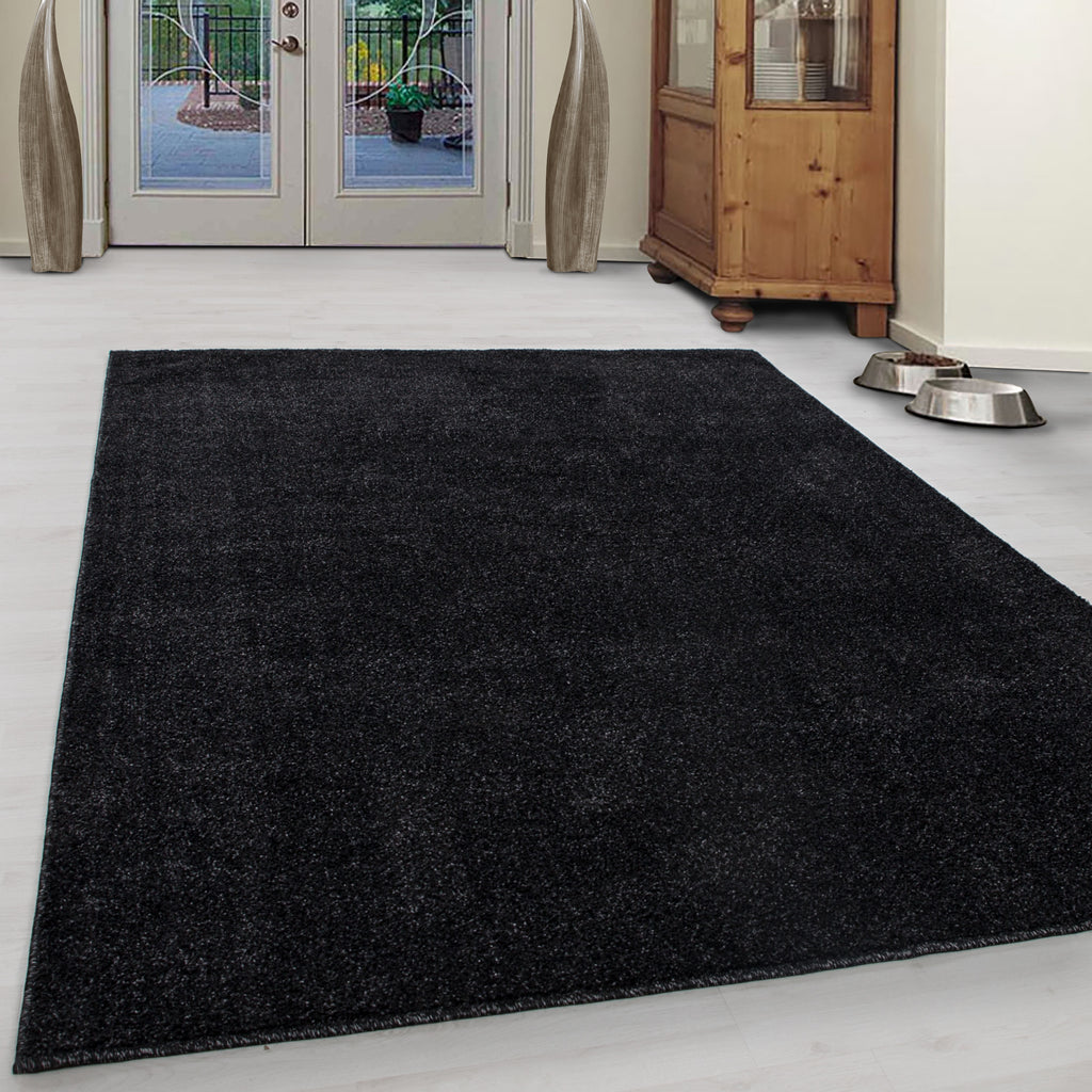 Ata 7000 Anthrazit Kurzflor Teppich