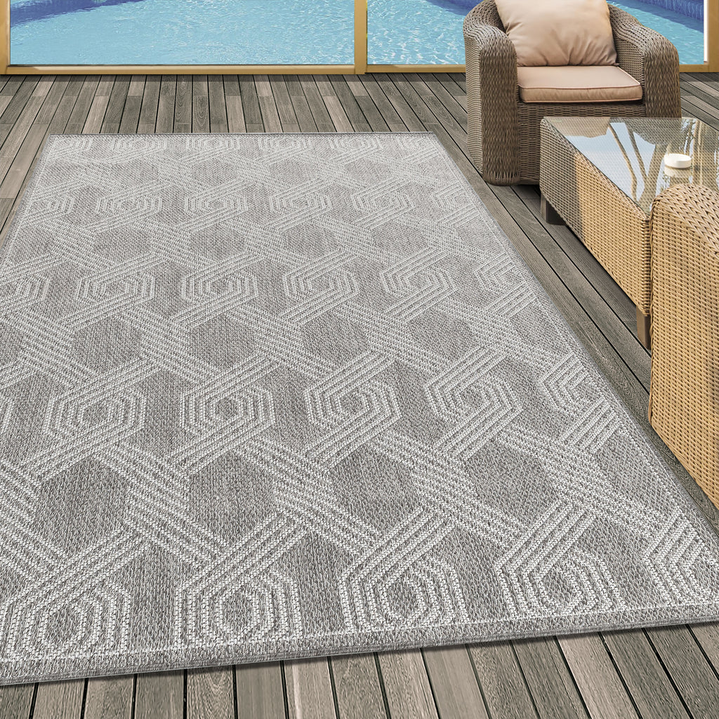 Aruba 4904 Grey Outdoor Teppich