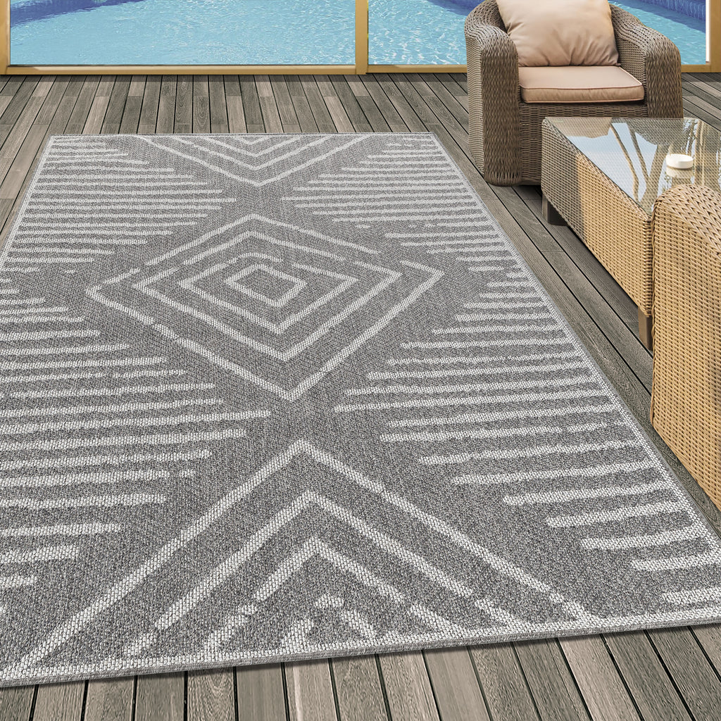 Aruba 4902 Grey Outdoor Teppich